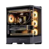 Obudowa komputera Jonsbo D400 Midi Tower ATX szkło hartowane - czarna