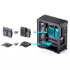 Obudowa komputera Jonsbo D400 Midi Tower ATX szkło hartowane - czarna