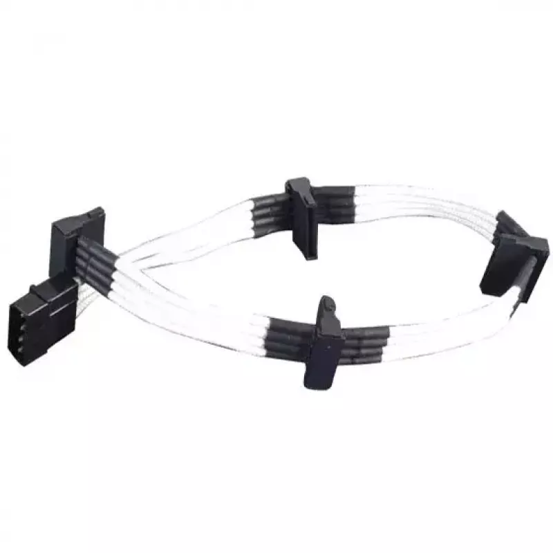 Kabel Silverstone SST-PP07-BTSW 0,3 m Molex 4-pin do 4xSATA