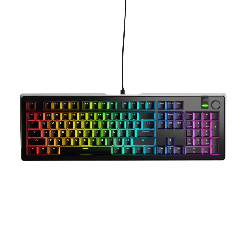 Mechaniczna klawiatura gamingowa GLORIOUS GMMK 3 PRO 100% Prebuilt Wired USB Czarna US QWERTY RGB