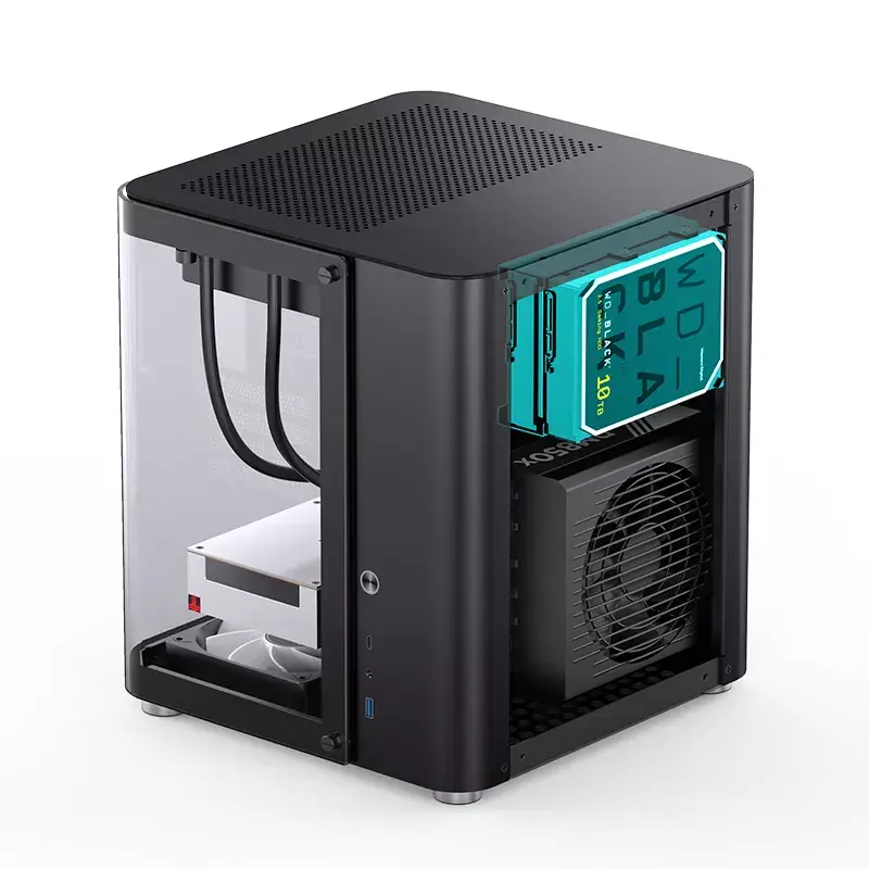 Obudowa PC Jonsbo TK-1 2.0 Mini Tower Czarna