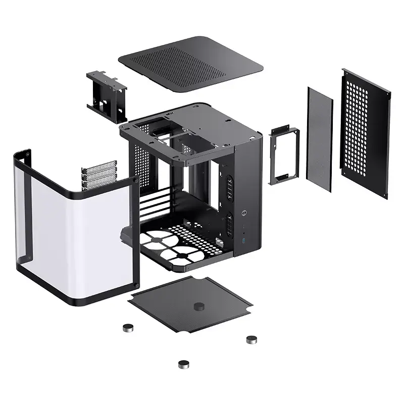 Obudowa PC Jonsbo TK-1 2.0 Mini Tower Czarna