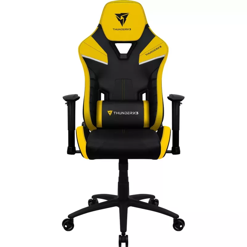 Uniwersalny fotel gamingowy ThunderX3 TC5 Air Tech Wyściełane siedzisko Czarny Żółty