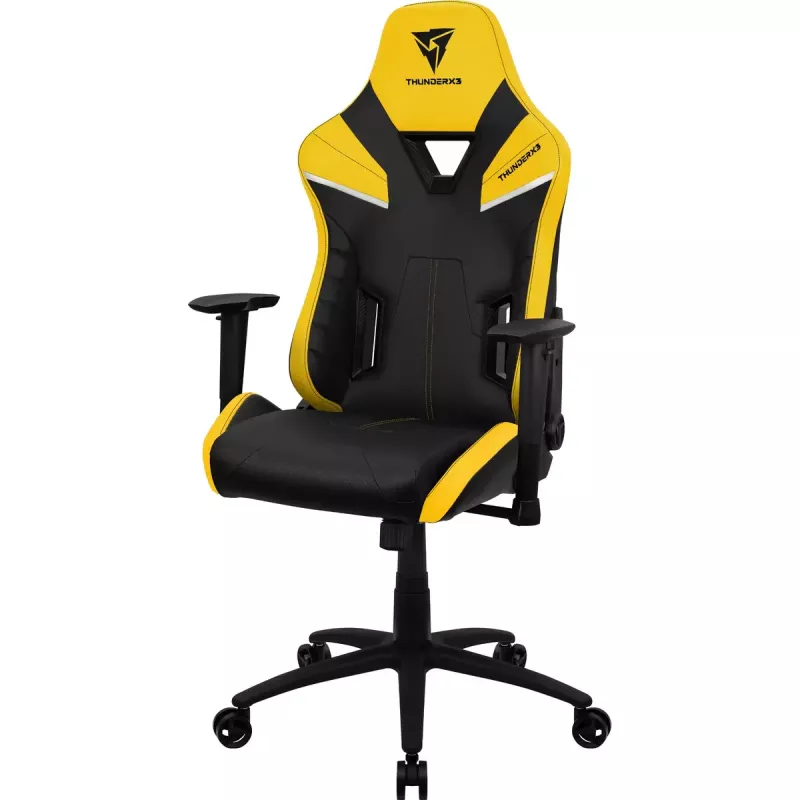 Uniwersalny fotel gamingowy ThunderX3 TC5 Air Tech Wyściełane siedzisko Czarny Żółty