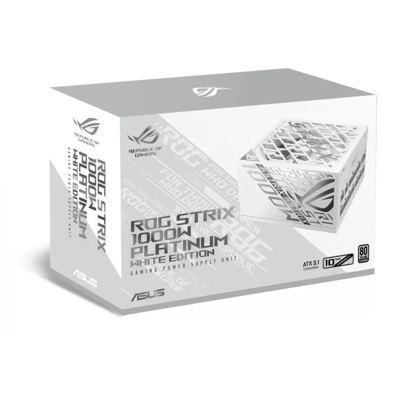 ASUS ROG -STRIX-1000P-GAMING-biały zasilacz 1000 W 20+4 pin ATX ATX