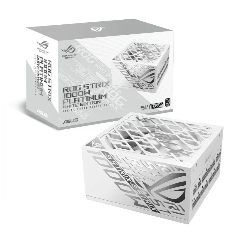 ASUS ROG -STRIX-1000P-GAMING-biały zasilacz 1000 W 20+4 pin ATX ATX