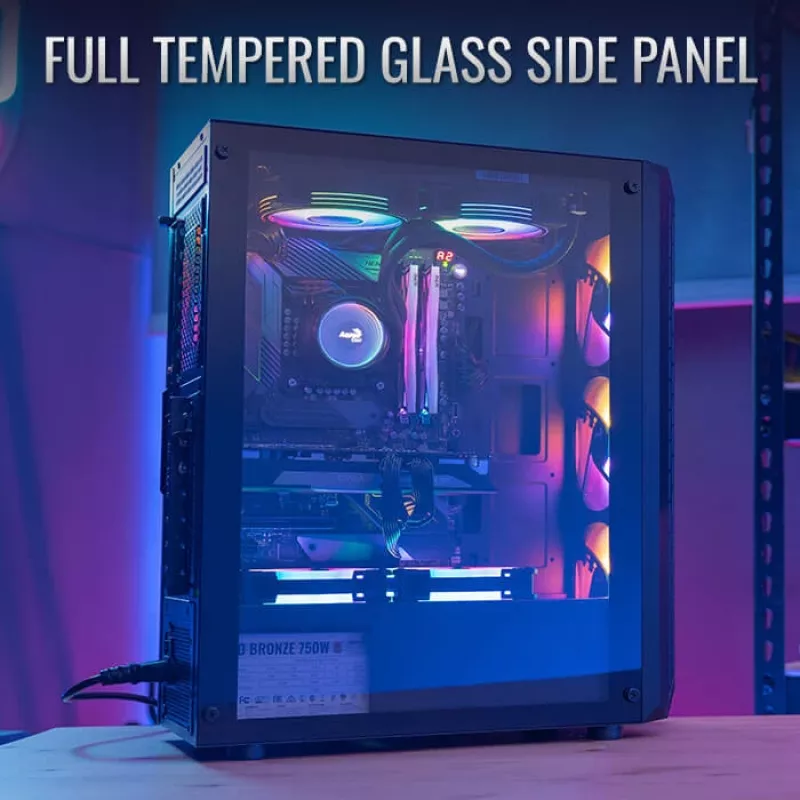 Obudowa PC Aerocool Beam-G-BK-V1 Mini Tower Czarna