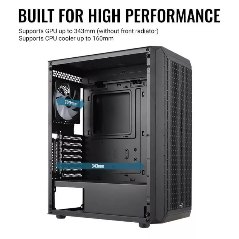 Obudowa PC Aerocool Beam-G-BK-V1 Mini Tower Czarna