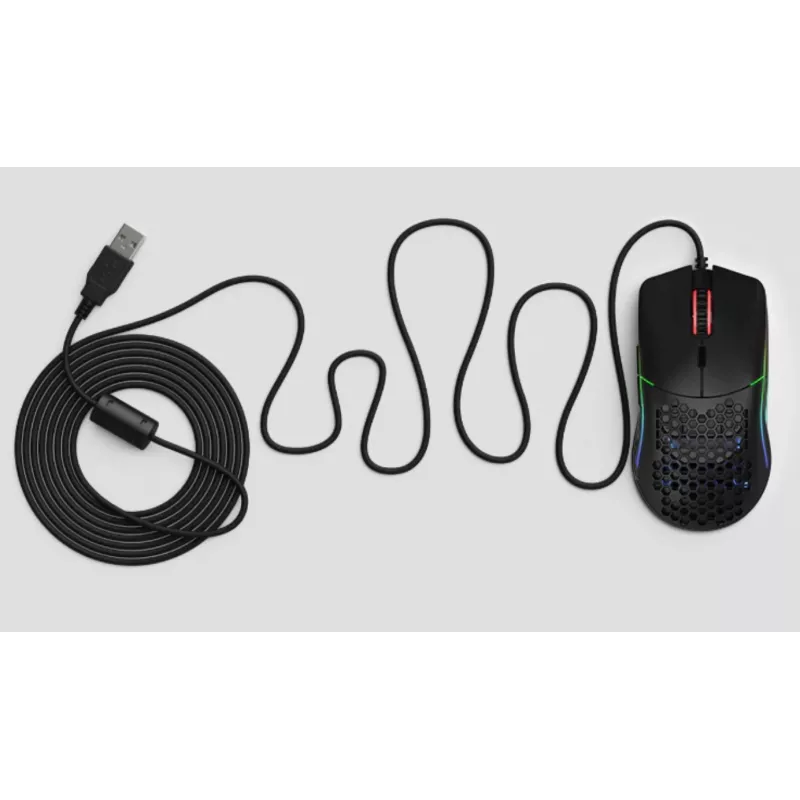 Glorious Gaming Glorious Model O- Mysz Regularna (Czarna), Praworęczna, Optyczna, USB Type-A, 3200 DPI, Czarny