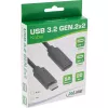 Kabel przedłużający USB 3.2 Gen.2x2 InLine 35771 1m USB-C męski/żeński czarny