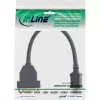 Adapter InLine HDMI-DVI, wtyk HDMI A męski / gniazdo DVI żeńskie, 0,2 m