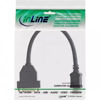 Adapter InLine HDMI-DVI, wtyk HDMI A męski / gniazdo DVI żeńskie, 0,2 m