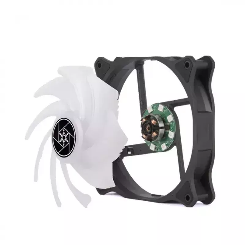 Wentylator Silverstone Air Blazer 120R 12 cm Czarny Półprzezroczysty Łożysko Hydrauliczne