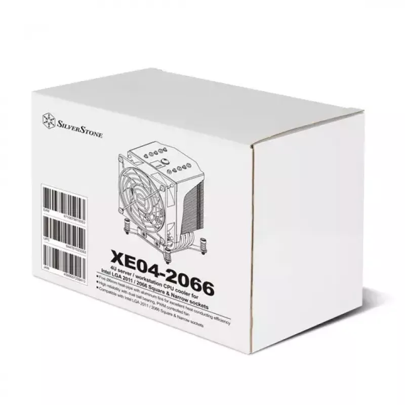 Chłodzenie powietrzne Silverstone XE04-2066 Czarny srebrny 6.8 mmH2O Dual ball bearing