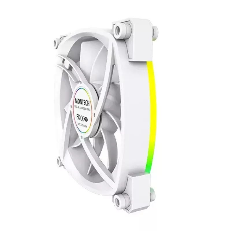 Moduł wentylatora Montech AX120 PWM 120mm 12V 3-pin 4-pin biały