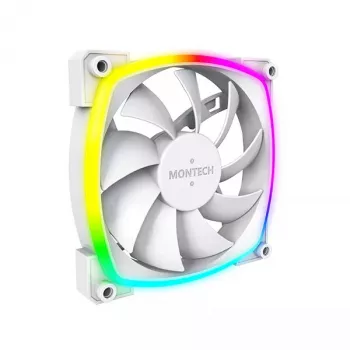 Moduł wentylatora Montech AX120 PWM 120mm 12V 3-pin 4-pin biały