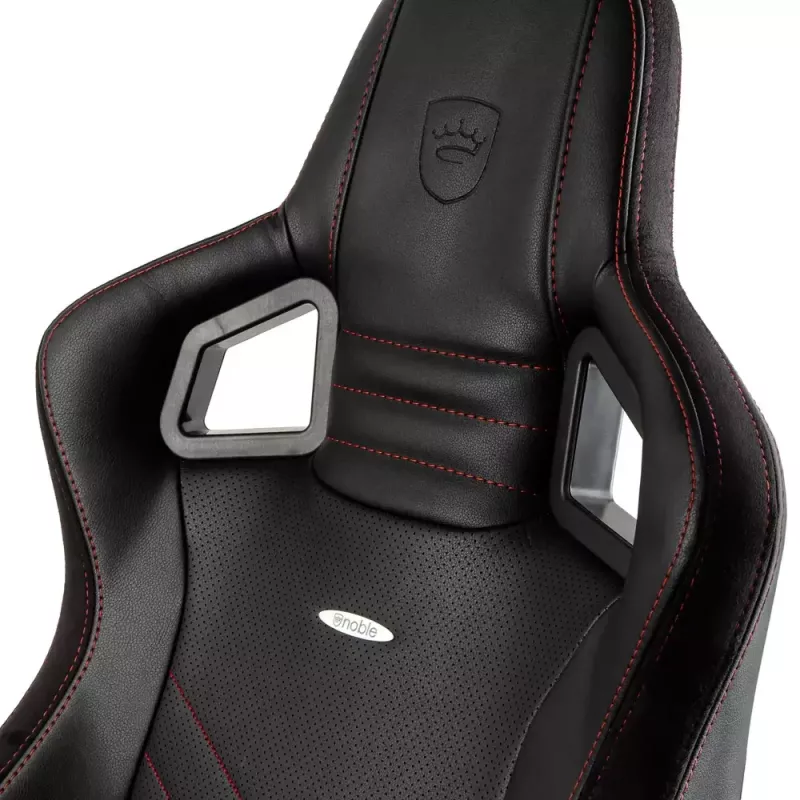 Fotel gamingowy PC noblechairs EPIC Wyściełane siedzisko Czarno-czerwony 120 kg