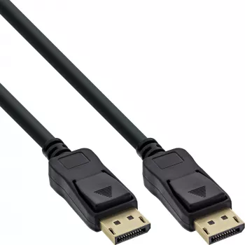 Kabel DisplayPort InLine czarny pozłacany 2m