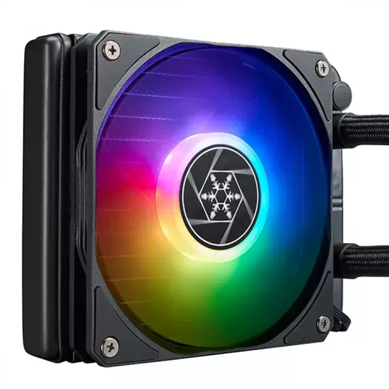Zestaw chłodzenia cieczą Silverstone VIDA 120 cienki 12 cm Czarny 300-1800 RPM