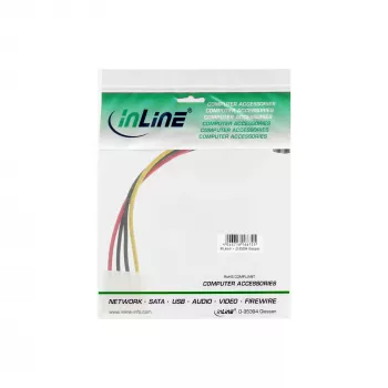 Kabel zasilający SATA InLine 1x 4-pin żeński / 15-pin SATA, pod kątem do góry 29670X