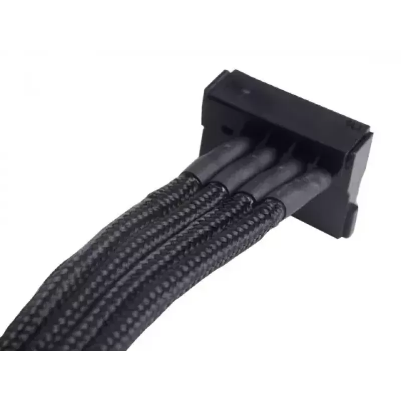 Kabel Silverstone SST-PP07-BTSB 0.3m Molex 4p do 4xSATA