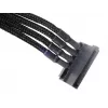 Kabel Silverstone SST-PP07-BTSB 0.3m Molex 4p do 4xSATA