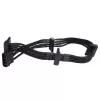 Kabel Silverstone SST-PP07-BTSB 0.3m Molex 4p do 4xSATA
