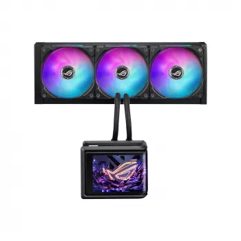 Chłodzenie cieczą All-in-one ASUS ROG Ryuo IV SLC 360 ARGB — wentylatory 120 mm, chłodnica 360 mm, czarny