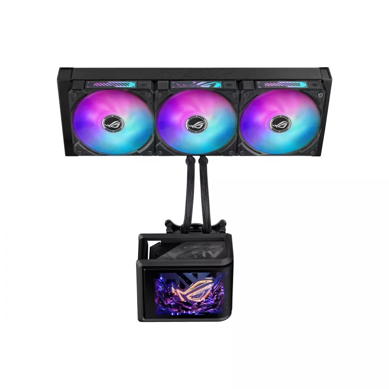 Chłodzenie cieczą All-in-one ASUS ROG Ryuo IV SLC 360 ARGB — wentylatory 120 mm, chłodnica 360 mm, czarny