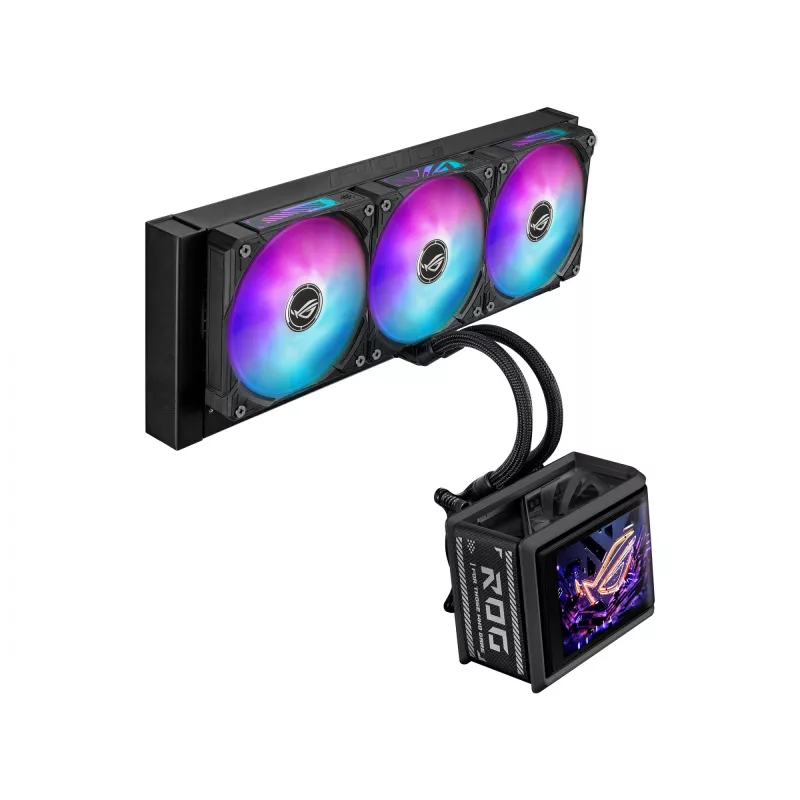 Chłodzenie cieczą All-in-one ASUS ROG Ryuo IV SLC 360 ARGB — wentylatory 120 mm, chłodnica 360 mm, czarny