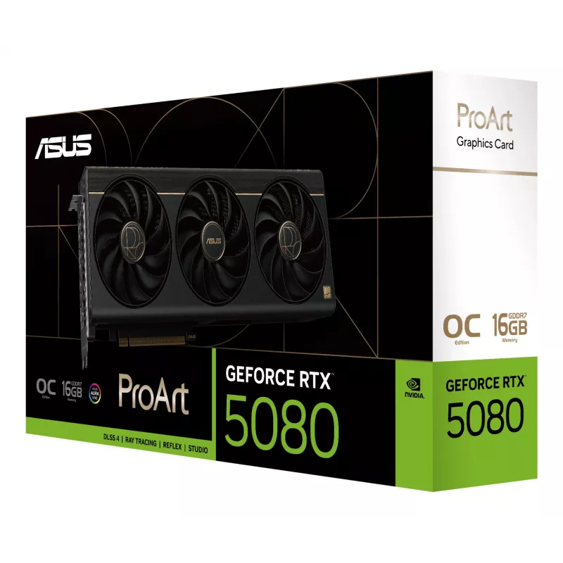 Karta graficzna ASUS GeForce RTX 5080 16 GB GDDR7 PCIe 5.0, 256-bit, OC, 3 wentylatory, 304 mm