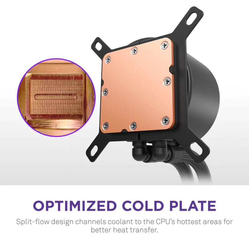 Wielofunkcyjna chłodnica cieczy NZXT Kraken Plus 360 12 cm czarna z łożyskiem fluid dynamicznym