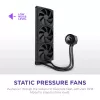 Wielofunkcyjna chłodnica cieczy NZXT Kraken Plus 360 12 cm czarna z łożyskiem fluid dynamicznym