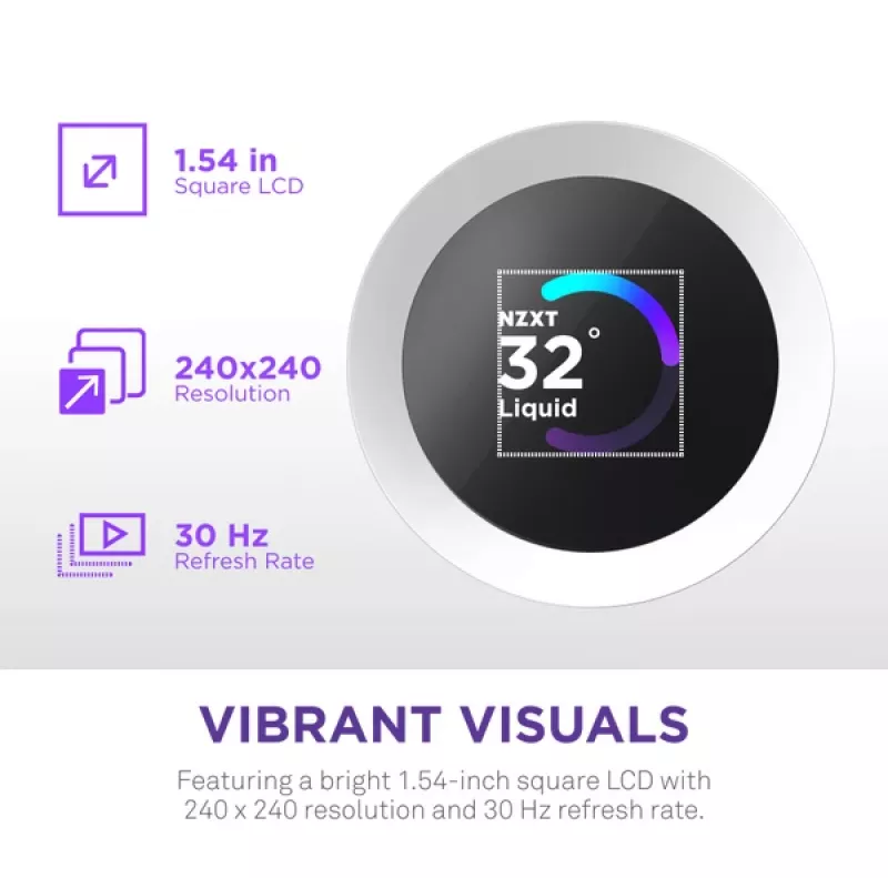 Chłodzenie cieczą All-in-one NZXT Kraken Plus 360 RGB biały 500-2400 RPM