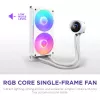 Wszechstronna chłodnica cieczy do procesora NZXT Kraken Plus RGB 240 — wentylatory 120 mm, łożysko FDB, biała