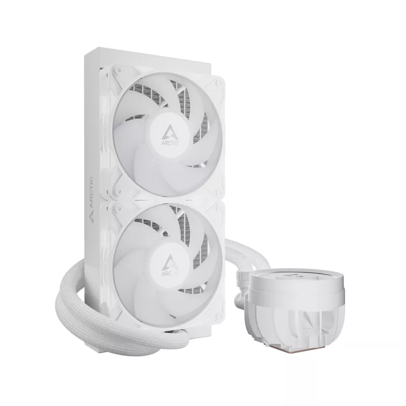 Chłodzenie cieczą All-in-one Arctic Liquid Freezer III Pro 240 A-RGB — 240 mm, wentylatory 120 mm, biały, kompatybilny z LGA1700/AM4/AM5