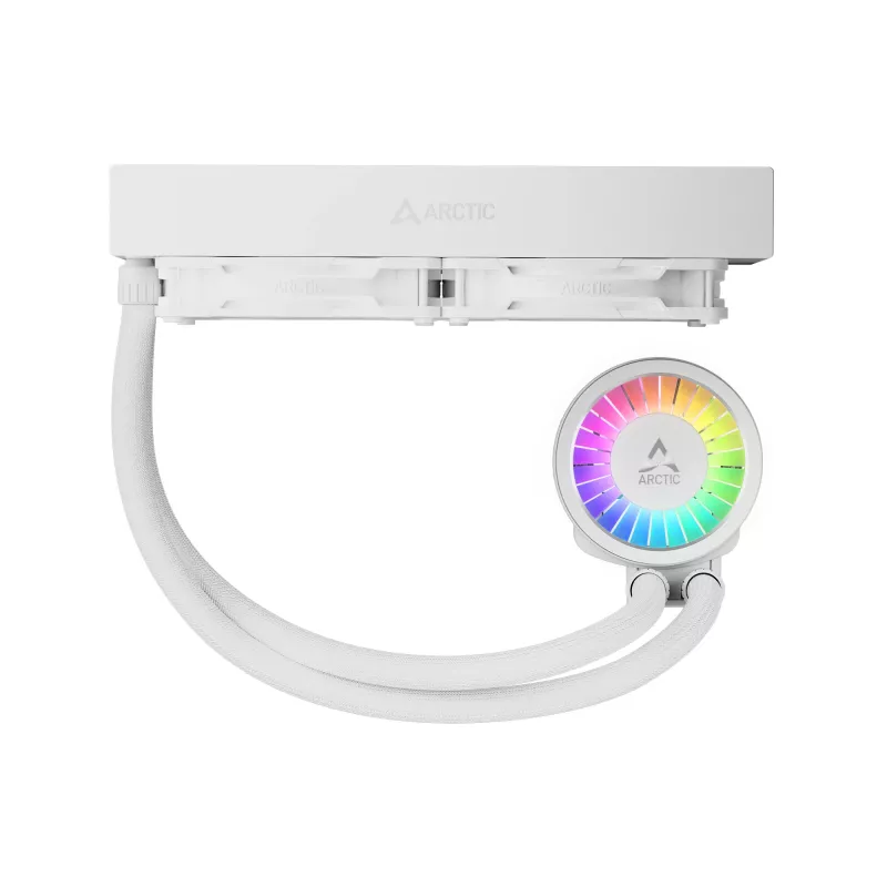 Chłodzenie cieczą All-in-one Arctic Liquid Freezer III Pro 240 A-RGB — 240 mm, wentylatory 120 mm, biały, kompatybilny z LGA1700/AM4/AM5