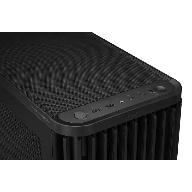 Obudowa PC ASUS 90DC00M0-B39040, obsługa ATX, Czarna, przód 2× wentylatory 160mm, tył 1×120mm, 2× zatoki 3.5 cala + 2×2.5 cala, 2×USB 3.2 GEN1