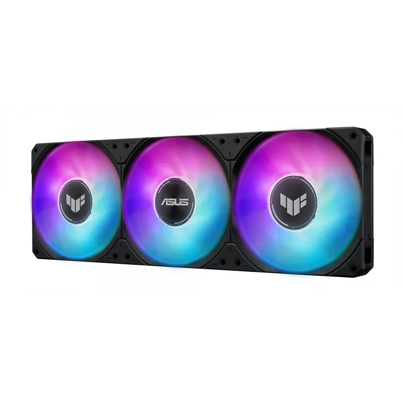 Chłodzenie cieczą typu all-in-one ASUS TUF Gaming LC III 360 ARGB LCD — chłodnica 360 mm, 3 wentylatory 120 mm, Socket AM5/AM4/LGA1700/LGA1200, czarny