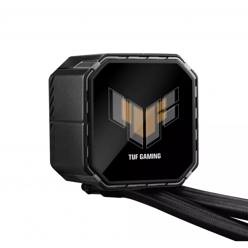 Chłodzenie cieczą typu all-in-one ASUS TUF Gaming LC III 360 ARGB LCD — chłodnica 360 mm, 3 wentylatory 120 mm, Socket AM5/AM4/LGA1700/LGA1200, czarny