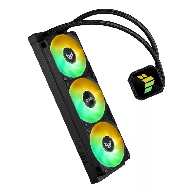 Chłodzenie cieczą All-in-one ASUS TUF GAMING LC III 360 ARGB — wentylatory 120 mm, obsługa AM4/LGA1200/LGA1700/AM5, czarny