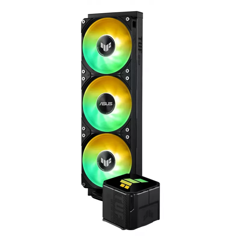Chłodzenie cieczą All-in-one ASUS TUF GAMING LC III 360 ARGB — wentylatory 120 mm, obsługa AM4/LGA1200/LGA1700/AM5, czarny