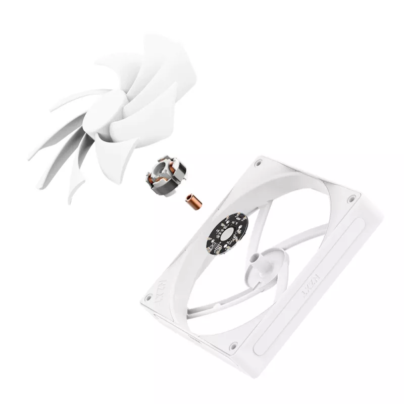 NZXT CPU Cooler F140Q 140mm Quiet Airflow Pwm biały