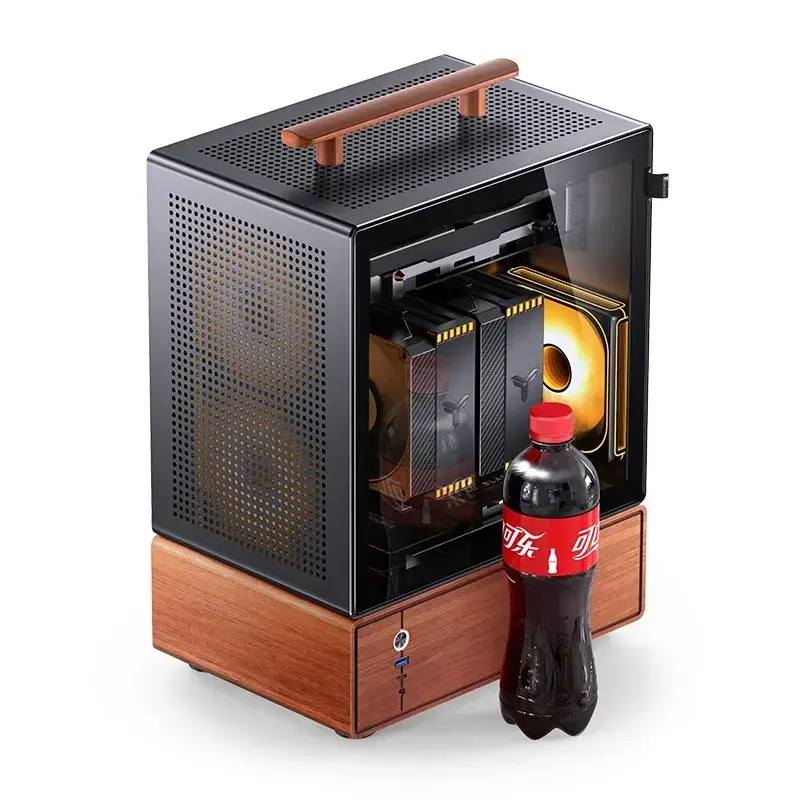 Obudowa PC Jonsbo T7 Midi-Tower mATX szkło hartowane czarna