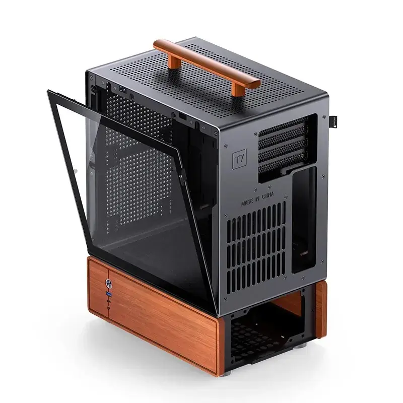 Obudowa PC Jonsbo T7 Midi-Tower mATX szkło hartowane czarna