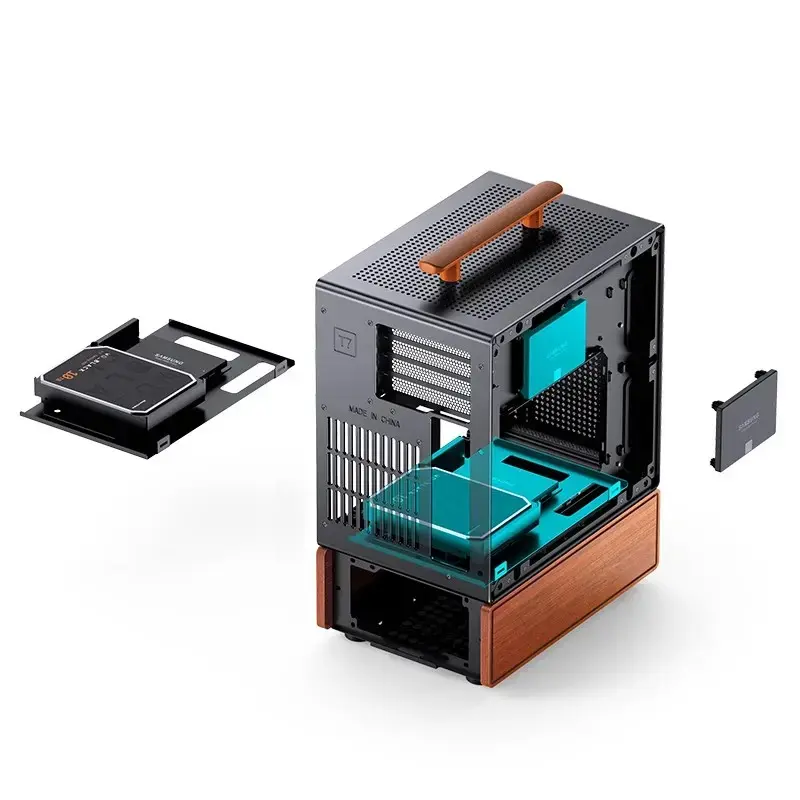 Obudowa PC Jonsbo T7 Midi-Tower mATX szkło hartowane czarna