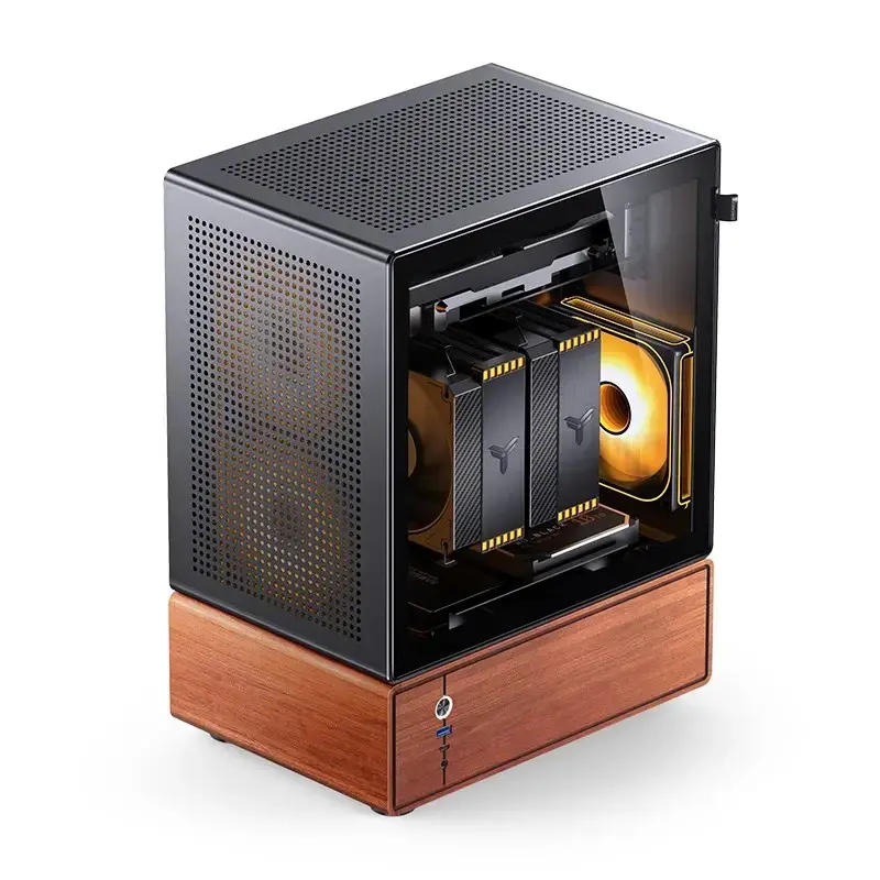 Obudowa PC Jonsbo T7 Midi-Tower mATX szkło hartowane czarna