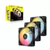 Wentylator chłodzący CORSAIR RS120-R ARGB 120mm 3-pack, 120 mm, podświetlenie ARGB, 3 wentylatory