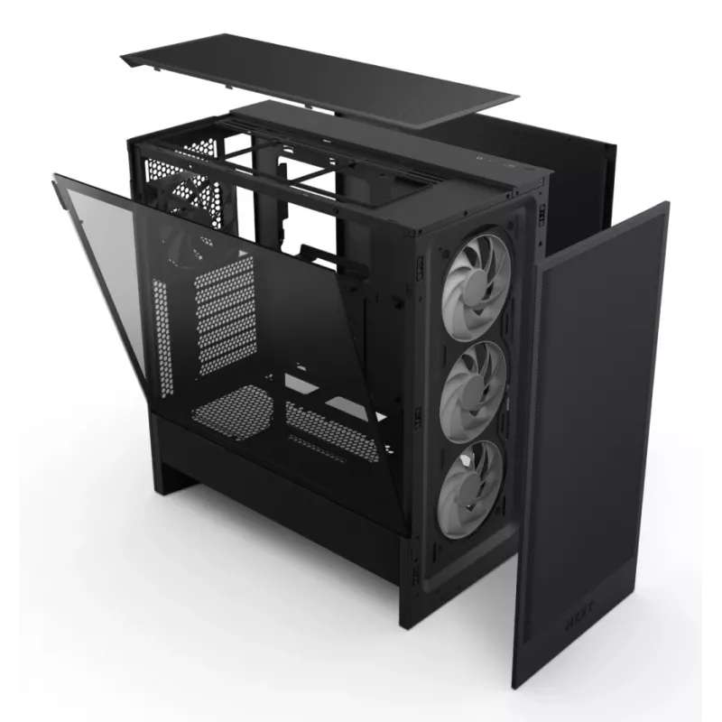 NZXT CPU Chassis H7 Flow 2024 RGB Mid Tower Airflow ATX Czarny