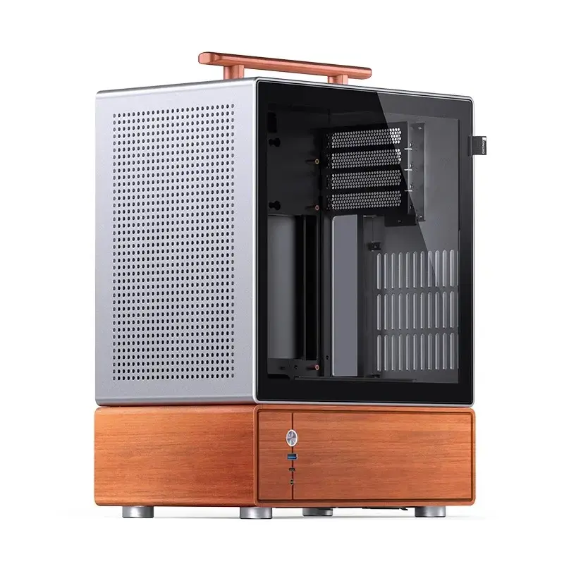 Obudowa PC Jonsbo T7 Midi Tower mATX Szkło Hartowane Srebrna